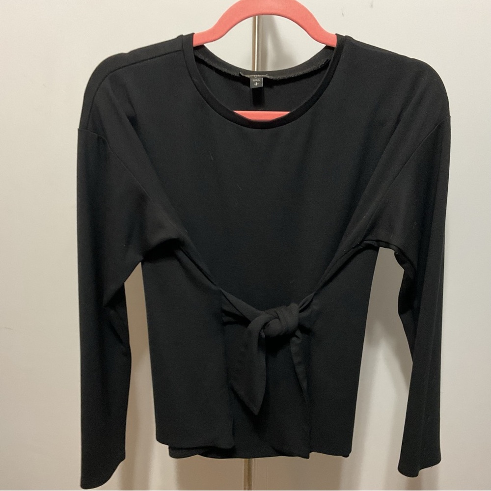 Express Black Long Sleeve Stretch Top Size S - Picture 2 of 5